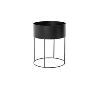 Boîte à Plantes Ronde Noir