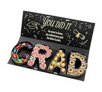 Boîte À Remplir De Graduation,Coffret Fleurs DIY à Composer Soi-Même - Boîte À Remplir Avec Lettres Du Diplôme 2026,Pour Cadeaux De Soirée Étudiants, Lycée Et Université Cérémonie Et Remise