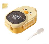 Boîte à Repas 304 Dessin Animé Compartimentée Micro-ondes Étanche Lunch Box Adulte Enfant École Travail 20cm(Yellow)