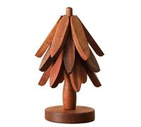 Boîte à repas en bois en forme d'arbre, dessous de plat isolant thermique | Dessous résistant à la chaleur pour cuisine, table, chambre, dortoir, théière, déjeuner Noël