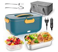 Boîte à Repas - Lunch Box Chauffante Electrique - 2L - 60W - Compatible Lave-Vaisselle - Design Contemporain