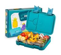 Boîte à repas Schmatzfatz Junior pour enfants - Boîte à bento avec séparateurs amovibles pour 4 ou 6 compartiments, étanche, sans BPA et lavable au lave-vaisselle, pour l'école et la crèche