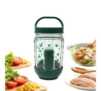 Boîte à salade Bocal à salade transparent 1000 ml avec coupelle de sauce et | Boîte meal prep réutilisable pour camping randonnée pique-nique maison bureau école