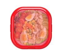 Boîte à sandwich réutilisable en silicone anti-fuite | Petite boîte à sandwich passe au micro-ondes et au lave-vaisselle pour préparation de repas, collations, déjeuner, enfants