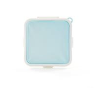 Boîte à Sandwich Réutilisable Pain Grillé Conteneur Alimentaire Silicone PP 15,5cm Jaune pour École Travail(Blue)