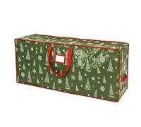 Boîte à sapin de Noël grande capacité avec poignées et double fermeture | Sac de rangement pour sapin de Noël artificiel pour couronne, guirlande, décoration pour maison, appartement, salon, garage