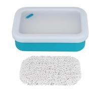 Boîte à Savon d'excursion, Porte Savon en Silicone Portable, Étui pour Rangements des Savons Antidérapant et Anti-Fuite, avec Tapis de Séchage en PVC pour Douche, Bain, Salle de Bain
