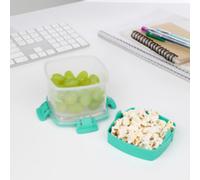 Sistema Boîte alimentaire Snack To Go 21320 – 2 compartiments 400 ml Sans BPA Sarcelle