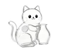 Boîte à Souvenirs Transparente, Support magnétique pour Poils d'animaux, étui de 3,1 Pouces avec fenêtre d'affichage, boîte à mémoire en ABS, Souvenir de Chat au Design Minimal, mémorial pour