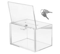 Boîte à Suggestions Verrouillable en Acrylique Fenêtre Transparente | Grand Format, Surfaces Lisses et Polies sans Bavures, Usage Multi-fonction pour Collecte et Votes