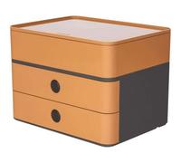 Boîte à tiroirs élégante et Design Smart Box Plus Allison - Caramel