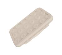 Boîte à Œufs Anti-collision Pratique en Pp, Organisateur Khaki | Design à Grille Couvercle, Usage Réfrigérateur et Maison, Rangement Soigné, Finition Résistante à L’usure