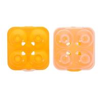 Boîte à Œufs en Plastique 4 Pièces, Légère, pour Réfrigérateur | Orange, pour Œufs de Poule, Usage Extérieur et Pique-niques, Protège le Contenu et Aide à Suivre la Quantité