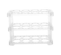 Boîte à Œufs Plastique Empilable, Plateau Pratique pour Réfrigérateur | Boîte de Rangement pour Œufs, Porte-œuf Transparent, Gain de Place, pour Placard et Armoire Couleur Aléatoire