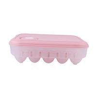 Boîte à Œufs pour Réfrigérateur, 10 Œufs, Plastique Bleu | Couvercle Transparent, un Œuf par Case, Empilable, pour Œufs de Caille, Rangement Net