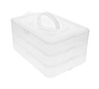 Boîte à Œufs pour Réfrigérateur Empilable 3 Niveaux, 72 Œufs | Plastique, avec Couvercle et Poignée, Rangement Portable, Protection des Œufs, Usage la Cuisine