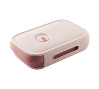 Boîte à Œufs pour Réfrigérateur, Grosse Capacité, Pp, Rose, Tiroir | Organisateur Pratique à Couvercle, Ouvertures Latérales Ajourées, pour Restaurant et Salle à Manger