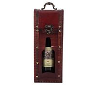 Boîte à vin, Coffret à Vin, Vintage Boîte cadeau avec couvercle, boîtes-cadeaux de caisse en bois à une bouteille avec couvercles pour vins Champagne