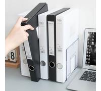 Boîte A4 Pliante En Pp, Noir Et Blanc, Pour Dossiers, Plateau À Stylos Portable, Pochette Pour Dossiers De Bureau
