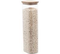 Bocal de rangement PKV-070 2,6 l, verre / bambou, Pebbly