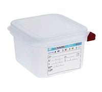 Boîte alimentaire / conteneur hermétique 1,7L Araven Format GN 1/6. Volume 1,7L. 100(h) x 176(l) x 162(p)mm. Lot de 4.