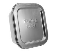 Boîte Alimentaire Inox pour Restes et Salades avec Couvercle 300ml | Format Portable Réutilisable, Conservation Fraîche, Rangement Pratique au Réfrigérateur, Coloris Argenté, la Cuisine
