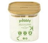 Boîte alimentaire verre et bambou 800ml - Pebbly - Transparent - Verre Transparent G