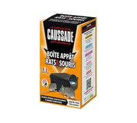 Boite appat Rats & Souris avec cle de Fermeture - CAUSSADE - Noire - L 17,5cm x l 11cm x H 26cm - CARBAVCLEN