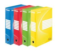 Boîte archives carton Esselte Vivida - Dos 8 cm - Coloris assortis - Lot de 10
