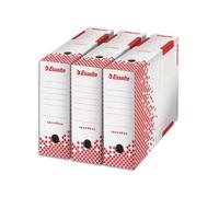 Boîte archives esselte speedbox carton recyclable 350x250mm fond automatique dos 100mm