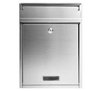 Boîte aux lettres 7 N acier inoxydable avec porte-nom INOX 265x362x55/70