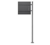 ECD Germany Boîte aux lettres avec support anthracite