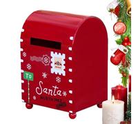 Boîte Aux Lettres Du Père Noël Coffret Vintage Rouge De Noël Pour Petits | Boîte aux lettres décorative pour les Fêtes Maison Cheminée Entrée Étagère Appartement Chevet Petit
