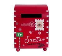 Boîte Aux Lettres Du Père Noël Rangement De Table Rétro Rouge Courrier Et | Boîte Aux Lettres Des Fêtes pour les Fêtes Maison Cheminée Entrée Étagère Appartement Chevet Petit