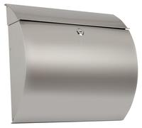 Boîte aux lettres en acier inoxydable, grande taille, à fixer au mur, avec serrure