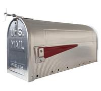 Boîte aux lettres en aluminium, style américain, taille L, 22 x 48 x 17 cm