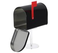 Boîte aux Lettres en Fer Noir Étanche avec Support, Mini Format | Boîte de Dépôt Décorative, Usage Bureau et Extérieur, Installation Facile, pour Appartements et Villas