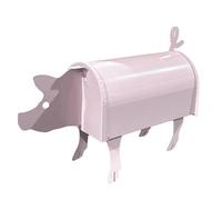 Boîte aux lettres en forme d'animaux - 20 x 10 cm - Boîte aux lettres portable de jardin - Boîte aux lettres en métal facile à installer - Boîte aux lettres pour animaux - Boîte aux lettres unique et