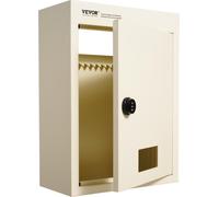 Boîte aux lettres encastrable dans le mur 12,5 x 6,3 x 16,9 po avec serrure à code Beige
