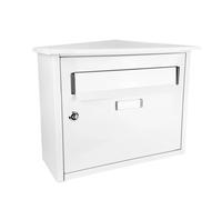 Boîte aux lettres FABRILAMP Nikita acier galvanisé blanc 33 x 39 x 17 cm