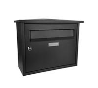 Boîte aux lettres FABRILAMP Nikita acier galvanisé noir 33 x 39 x 17 cm