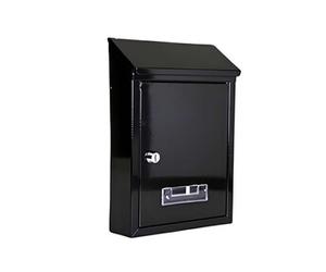 Boîte aux lettres Métallique Etanche Antirouille 30x21.7x7cm Noir