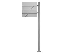 Boîte aux lettres ML-Design - Gris clair sur pied
