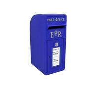 Boîte aux Lettres Murale Bleue en Fonte - La Poste Royal Mail - Verrouillable orée Incluses