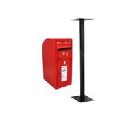 Monstershop Boîte aux Lettres La Poste avec Support - Rouge