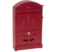 ARREGUI Residencia D-2151/R Boîte aux Lettres individuelle en Aluminium, Style Classique, Taille M (Courrier Format A4, Magazine), Boîte aux Lettres Murale décorative, Facile à Installer, Rouge