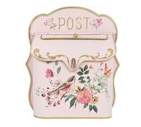 Boîte aux Lettres Murale décorative pour l'extérieur et l'intérieur, Style Antique, Charme nostalgique, décoration Maison avec Motif Floral et Oiseau pour Le Porche, l'entrée et Le Jardin,C