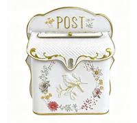 Boîte aux Lettres Murale décorative pour l'extérieur et l'intérieur, Style Antique, Charme nostalgique, décoration Maison avec Motif Floral et Oiseau pour Le Porche, l'entrée et Le Jardin,B