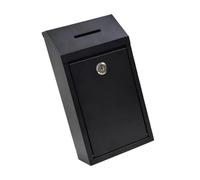 Boîte aux lettres murale résistante à la pluie, boîte aux lettres en tôle de fer, verrouillable en toute sécurité, antirouille, boîte aux lettres suspendue pour maison, entreprise, extérieur, boîte de