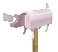 Boîte aux lettres pour animaux - Métal 20x10 cm 600 g | Sculpture de boîte postale étanche, rangement de courrier de jardin, récepteur de lettres décoratif | Ornement de réception de cour d
